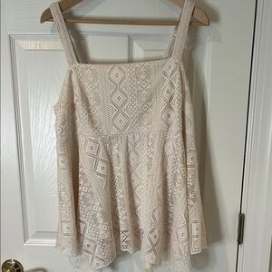 Torrid Ivory Lace Blouse